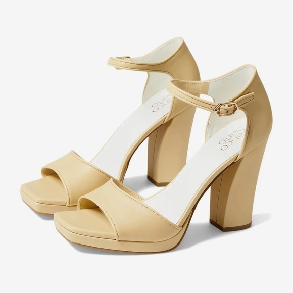 Franco Sarto Dima Sandal in Beige Leather - Picture 1 of 15